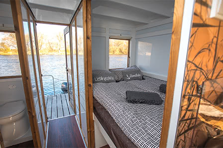 Hausboot Comfort Schlafzimmer